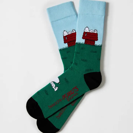 BeSnoopy House - 100% Organic Cotton Socks | Green Large