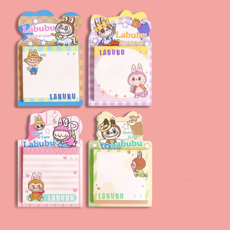 Cute Labubu Cartoon Student Sticky Notes