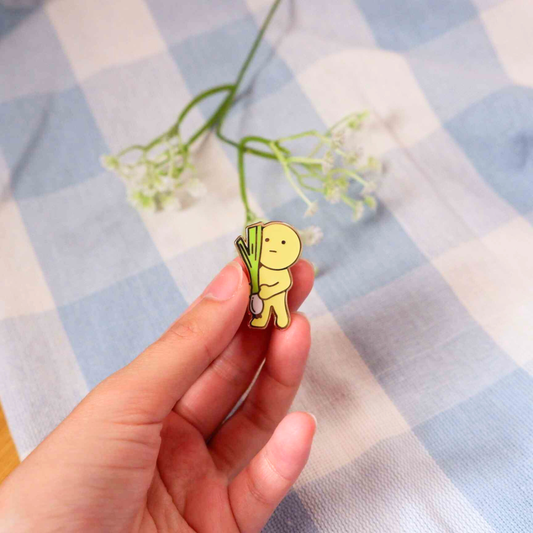 Scallion / Leek Hard Enamel Pin
