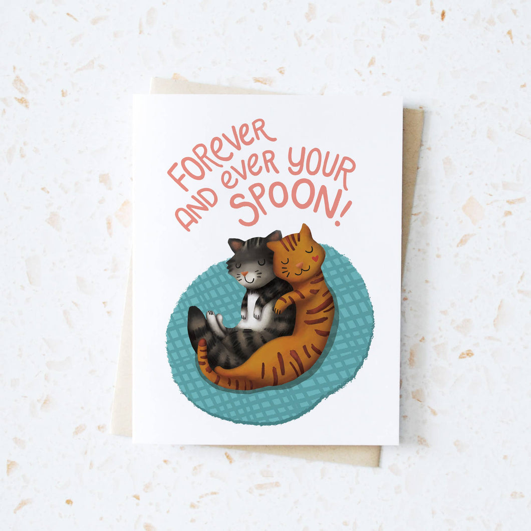 Forever and Ever Your Spoon Valentine's Day Card