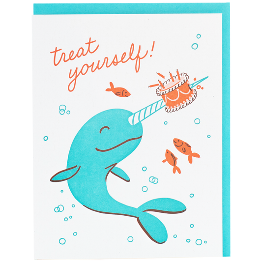 Narwhal Birthday Card