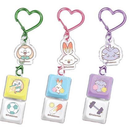 Pokémon Peaceful Place LED Keycap Keychain – 2 Keycaps