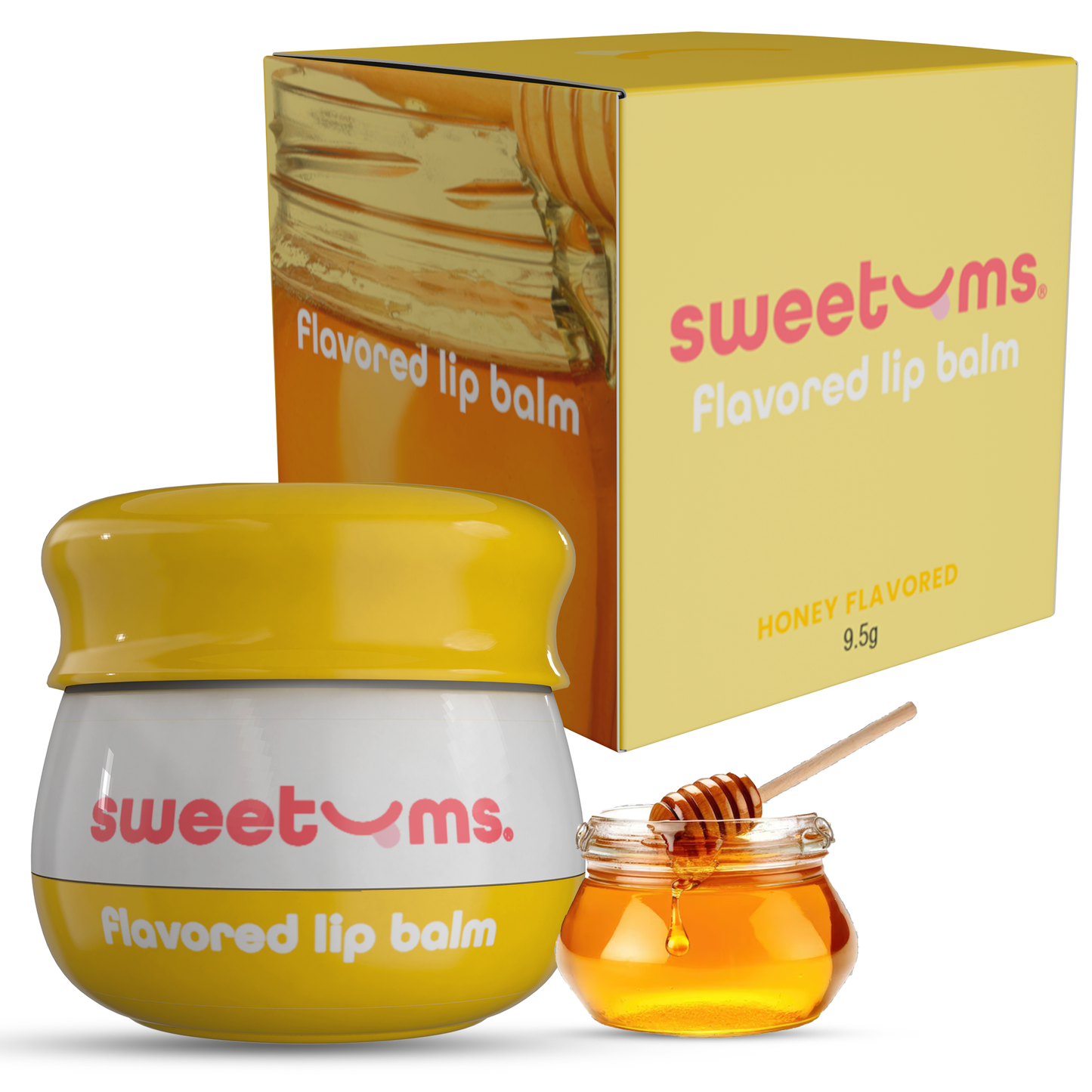 Honey Flavored Lip Gloss Jojoba Oil Vegan Valentine's Beauty