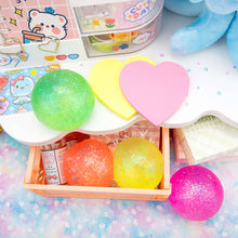 Load image into Gallery viewer, Galaxy Gummy Globs Squishy Ball - Chunky Glitter
