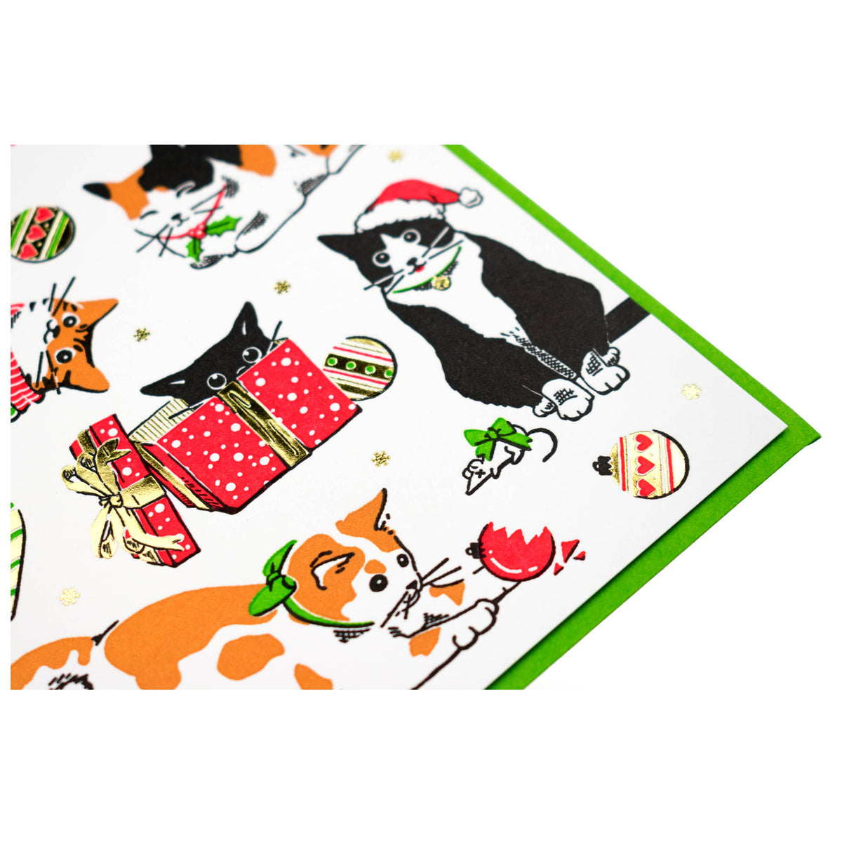 Meowy Christmas Cat Card