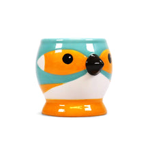 Load image into Gallery viewer, Ceramic Shaped Egg Cup Kingfisher Bird
