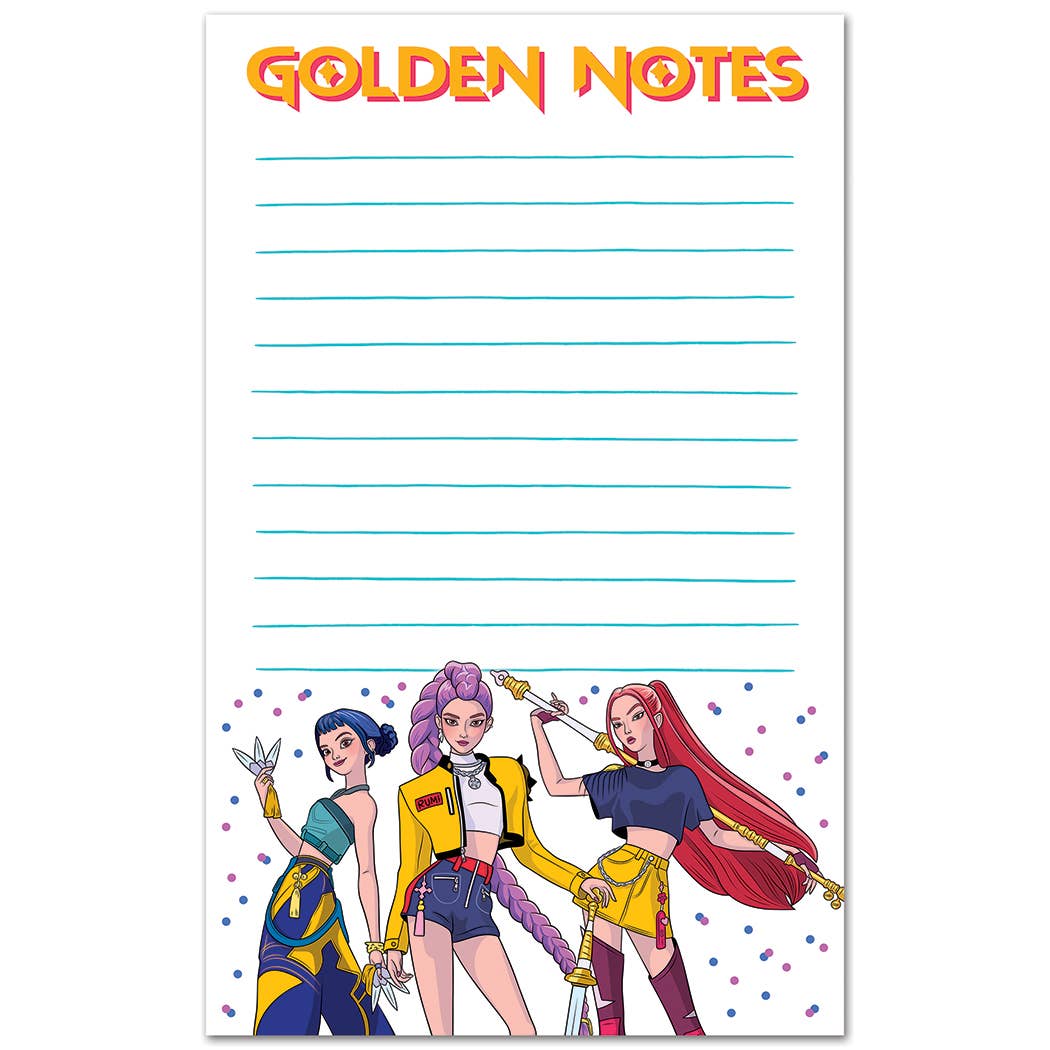 Notepad: K-Pop Golden Notes Stationery