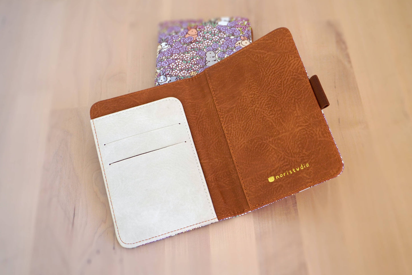 Noristudio Bunny Meadow RFID Blocking Passport Wallet