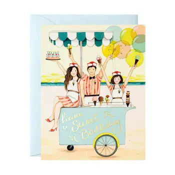 Ice Cream Stand Birthday Card