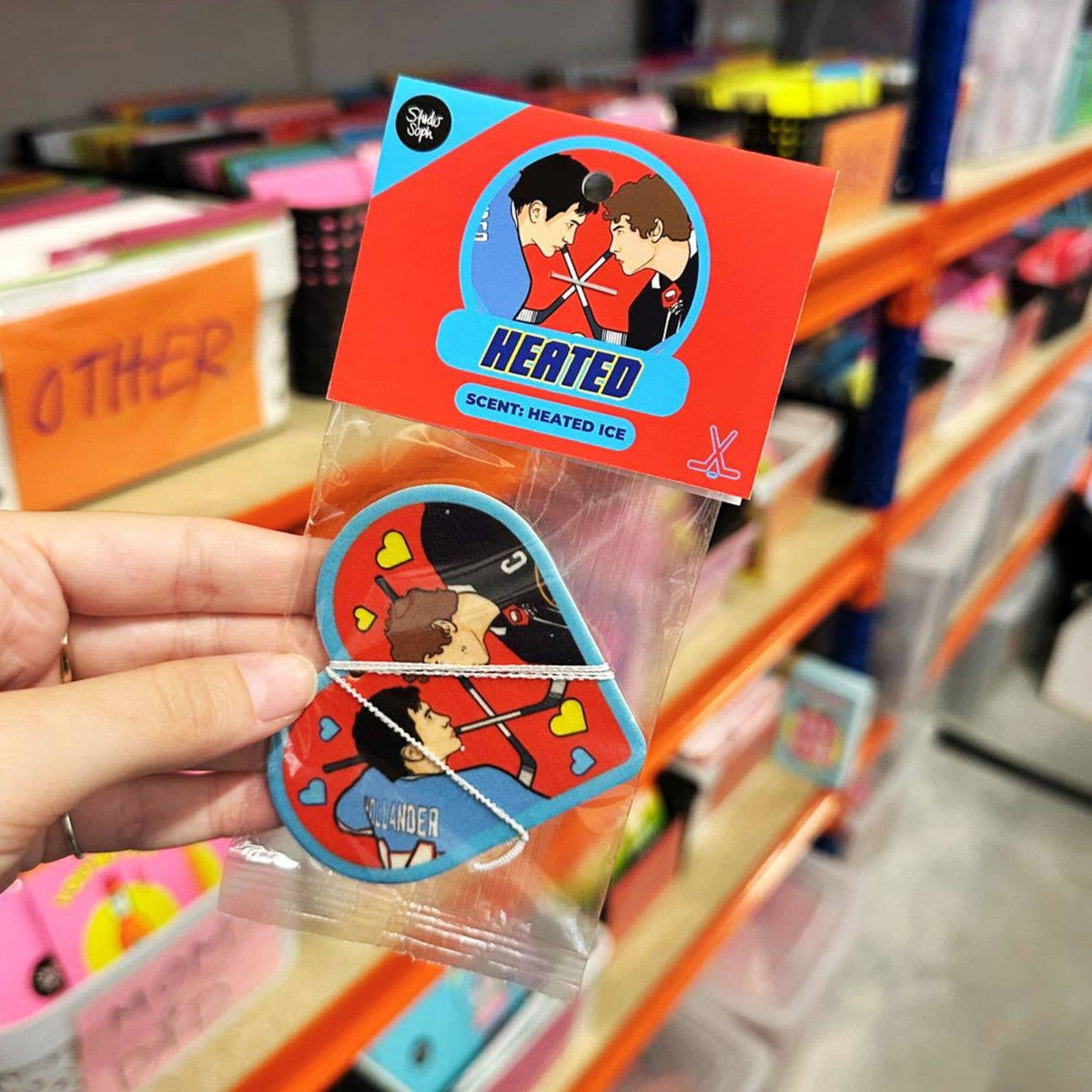 Heated Hockey Romance Car Air Freshener