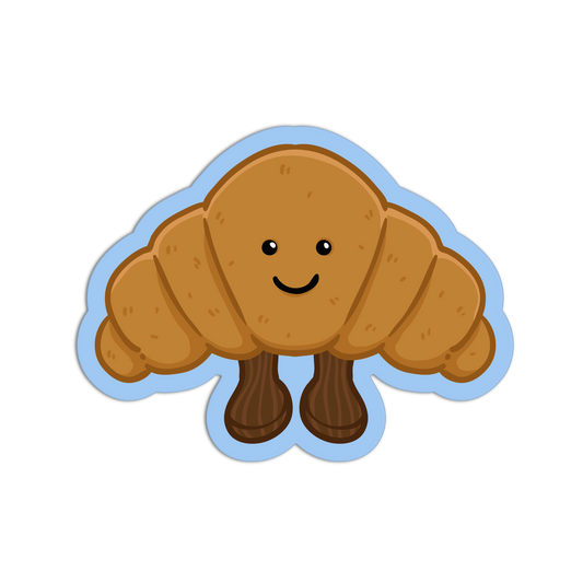 Croissant Stuffed Animal Vinyl Stickers