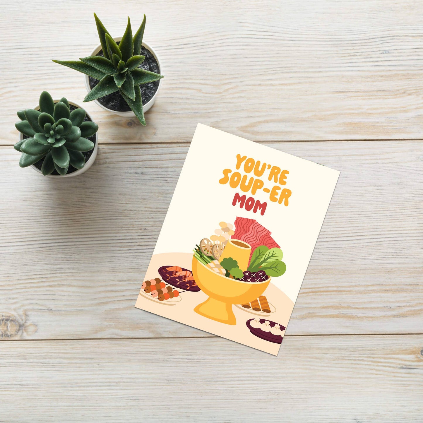 Hot Pot Mother's Day Card | Asian Comfort Food Soup Pun