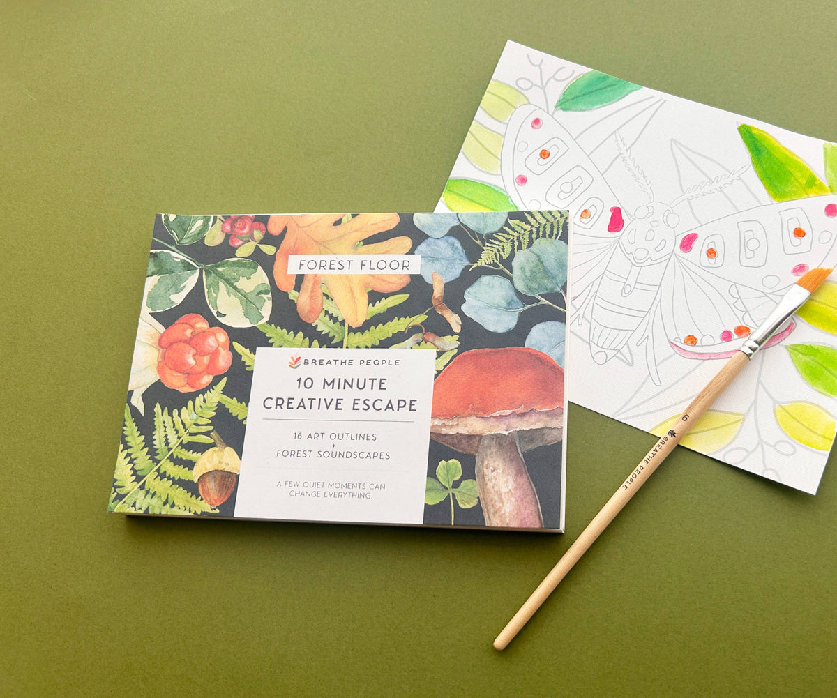10 Minute Creative Escape Art Book - Forest Floor