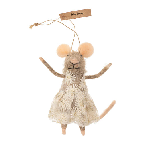 Felt Mouse Ornament - Miss Daisy - Front & Company: Gift Store