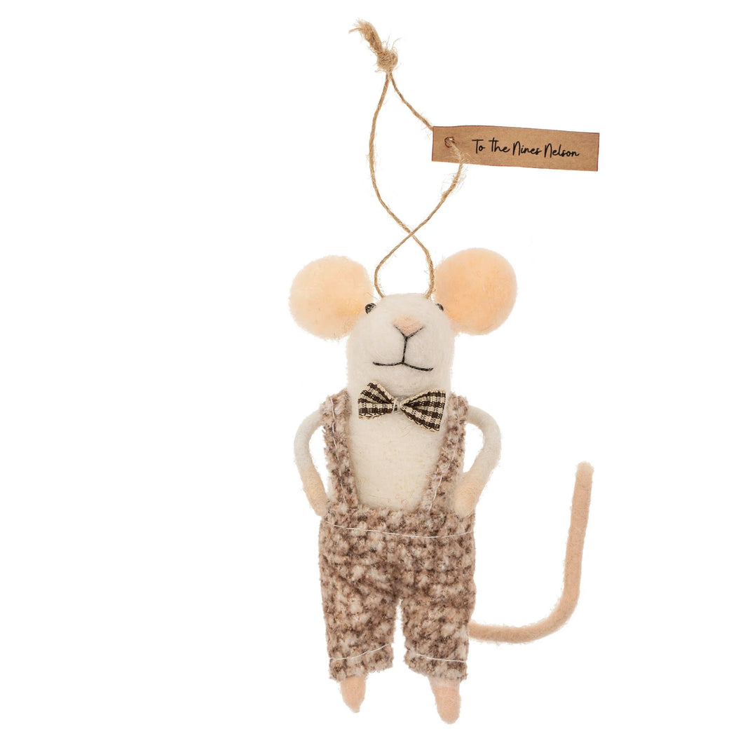 Felt Mouse Ornament - To the Nines Nelson