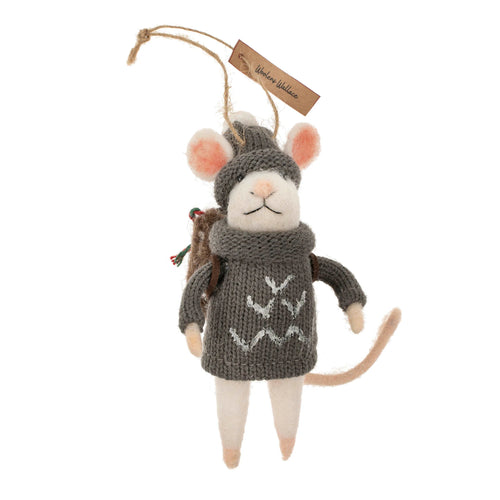 Felt Mouse Ornament - Woolens Wallace - Front & Company: Gift Store