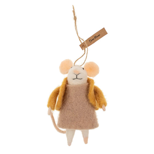 Felt Mouse Ornament - Eloise Mouse - Front & Company: Gift Store