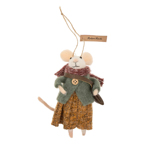 Felt Mouse Ornament - Madame Maude - Front & Company: Gift Store