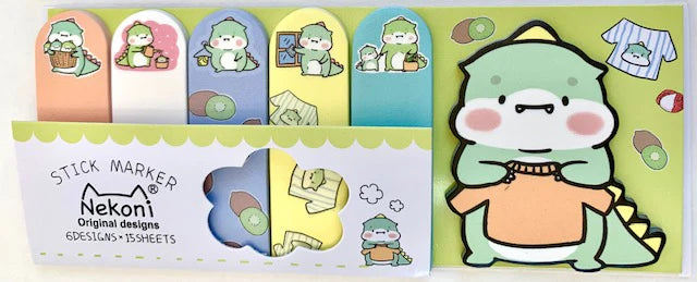 Nekoni Dinosaur Sticky Notes