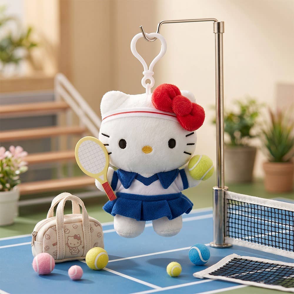 Limited Edition Sanrio Characters Tennis Plush Keychain
