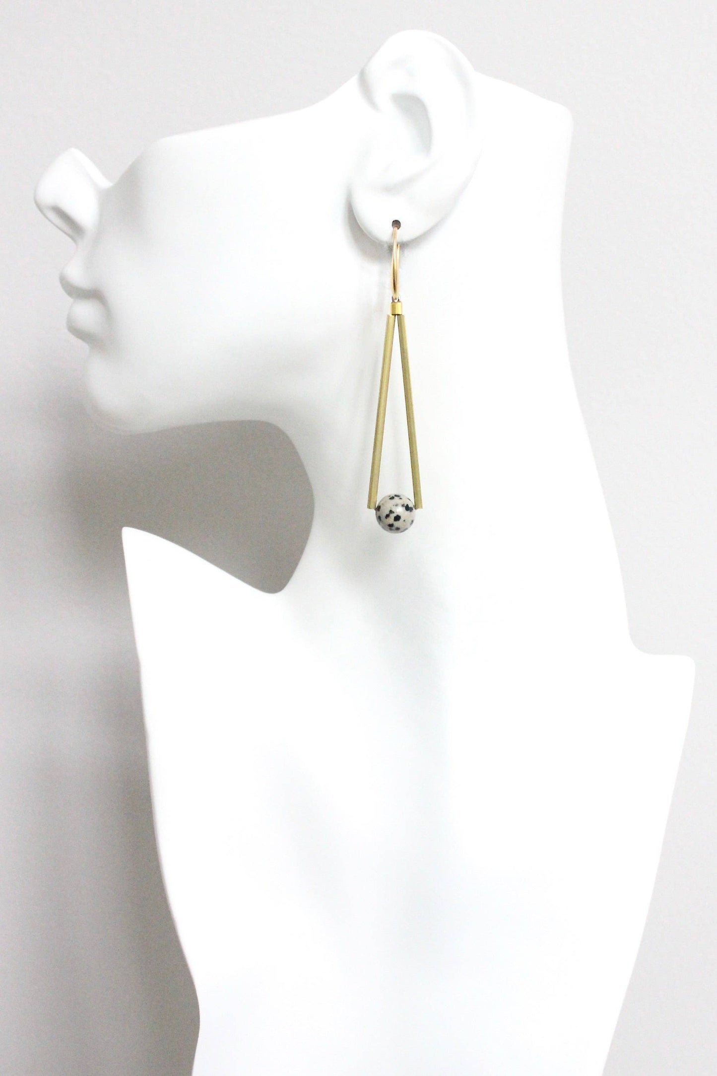 HYLE65 Dalmatian earrings