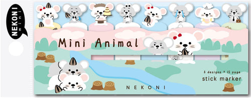 Nekoni Mouse Sticky Note - Front & Company: Gift Store