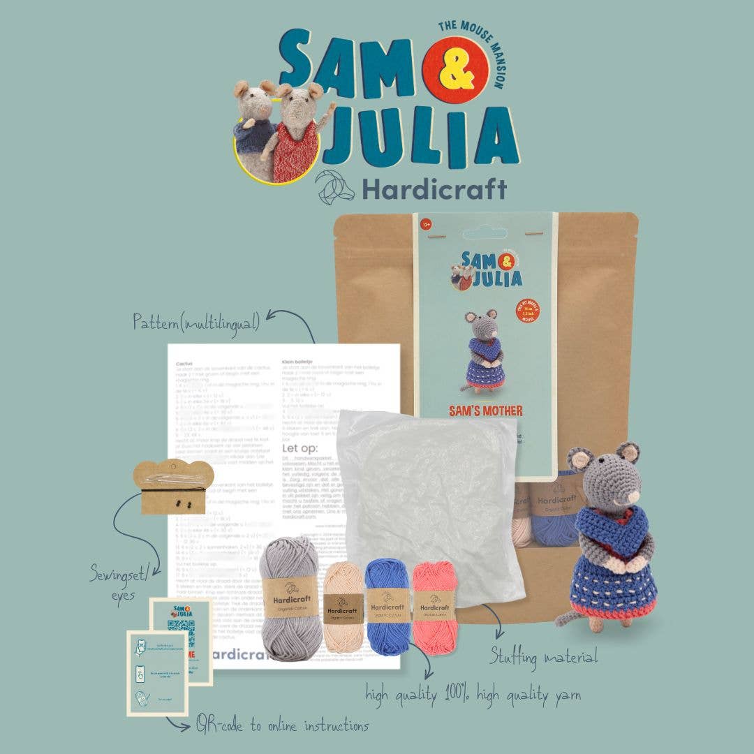 DIY Crochet Kit - Sam's Mother Mouse