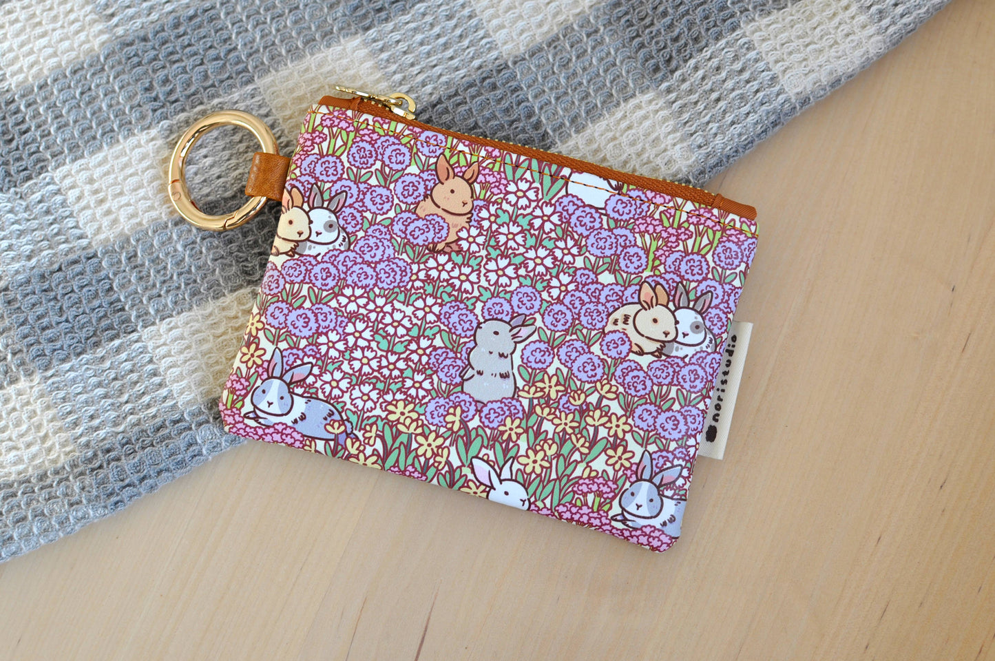 Bunny Small Zipper Coin Purse by Noristudio