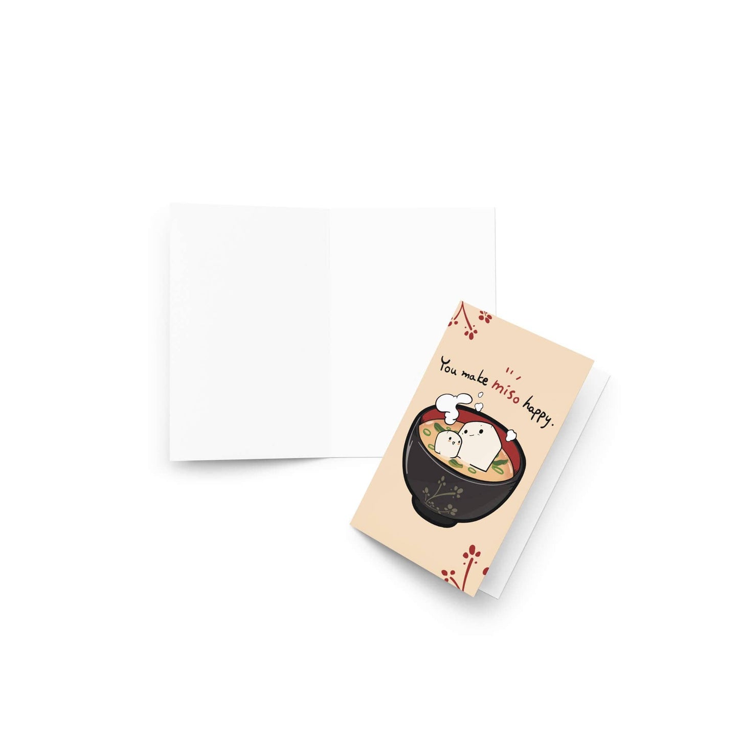 You Make Miso Happy | Funny Miso Soup Asian Greeting Card for Love or Birthdays