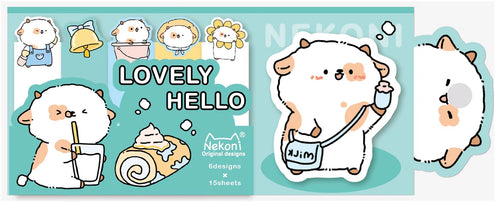 Nekoni Cow Sticky Note - Front & Company: Gift Store