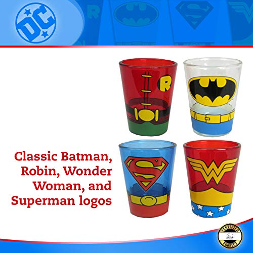DC Comics Superheroes Mini Glass