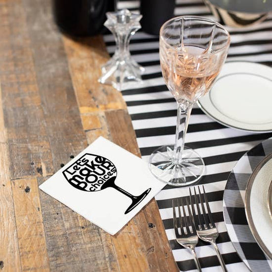 Let's Make Pour Choices Cocktail Napkin