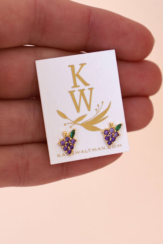 GRAPE CZ STUDS