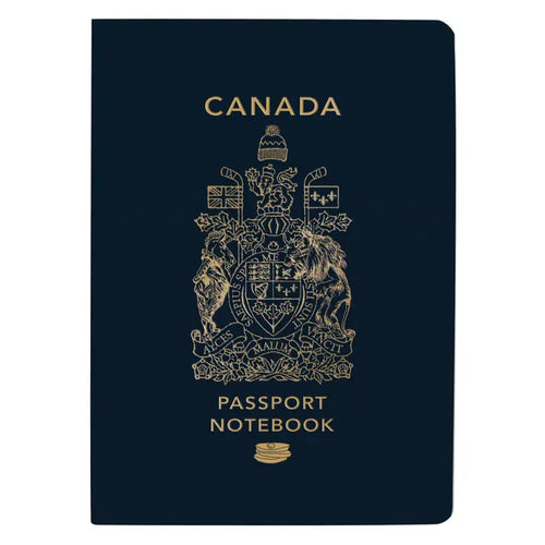 Canadian Passport Notebook - Front & Company: Gift Store