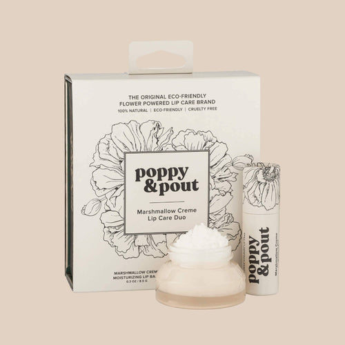 Lip Care Duo, Marshmallow Creme - Front & Company: Gift Store