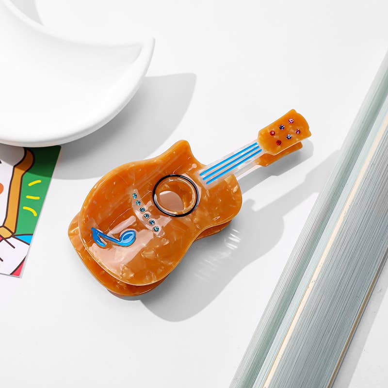 Guitar Hair Claw Clip