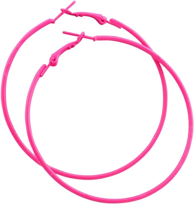 Colour Oversized Hoops