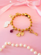 Load image into Gallery viewer, Charm Bracelet- Coquette
