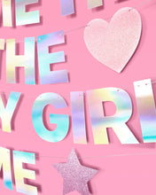 Load image into Gallery viewer, I&#39;m the Bday Girl Banner - iridescent foil banner
