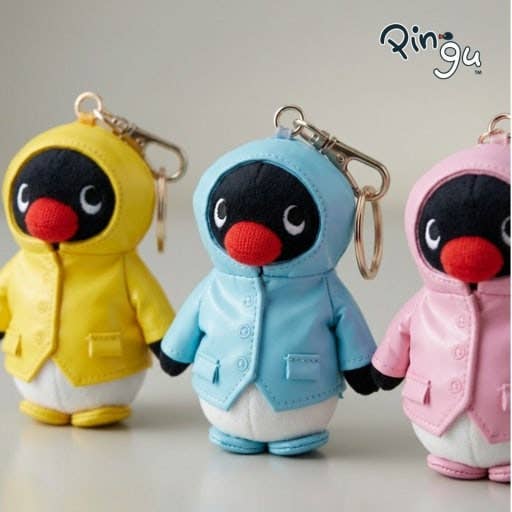 Restock! Pingu Raincoat Plush Keychain new color!