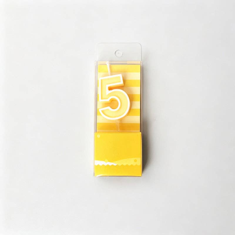 Digits 0-9 Pastel Number Birthday Candles