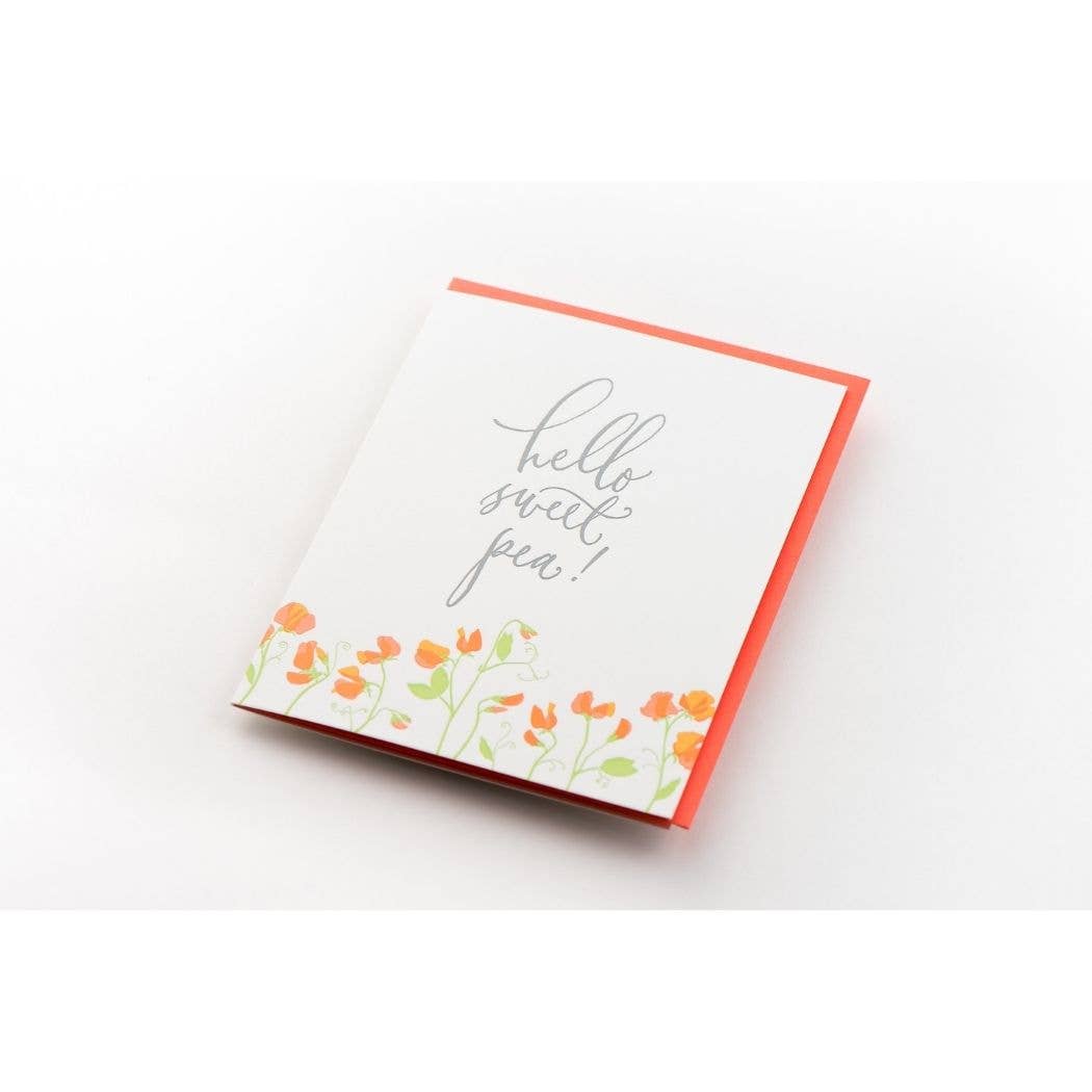 Hello Sweet Pea Card