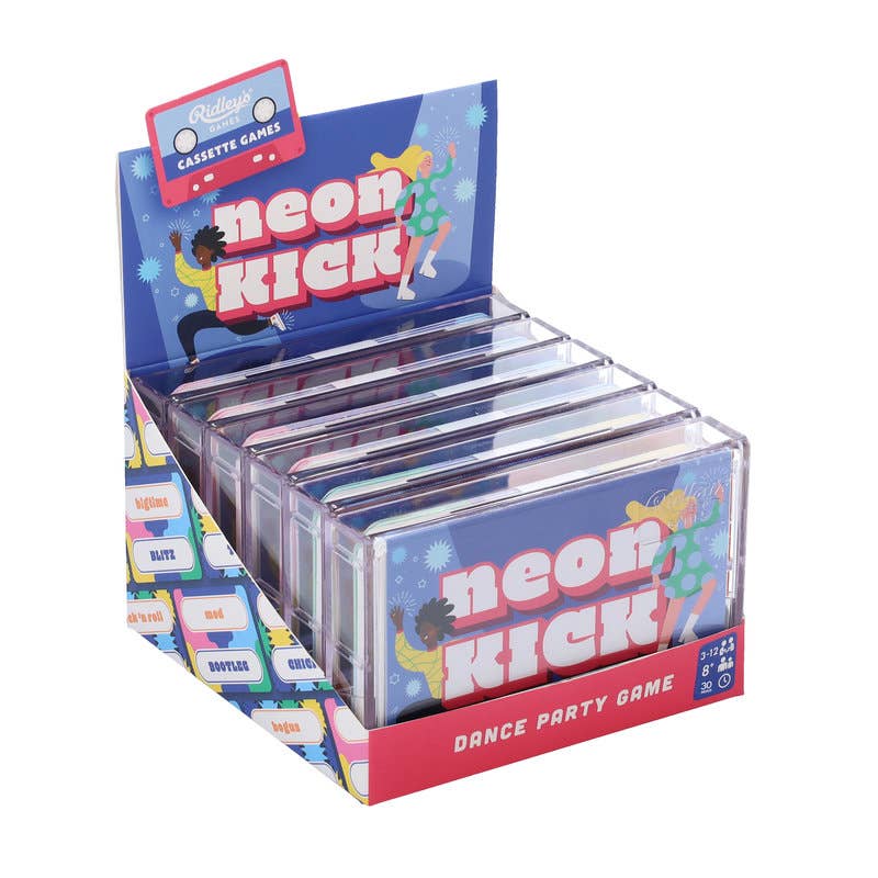 Neon Kick cassette game CDU of 6