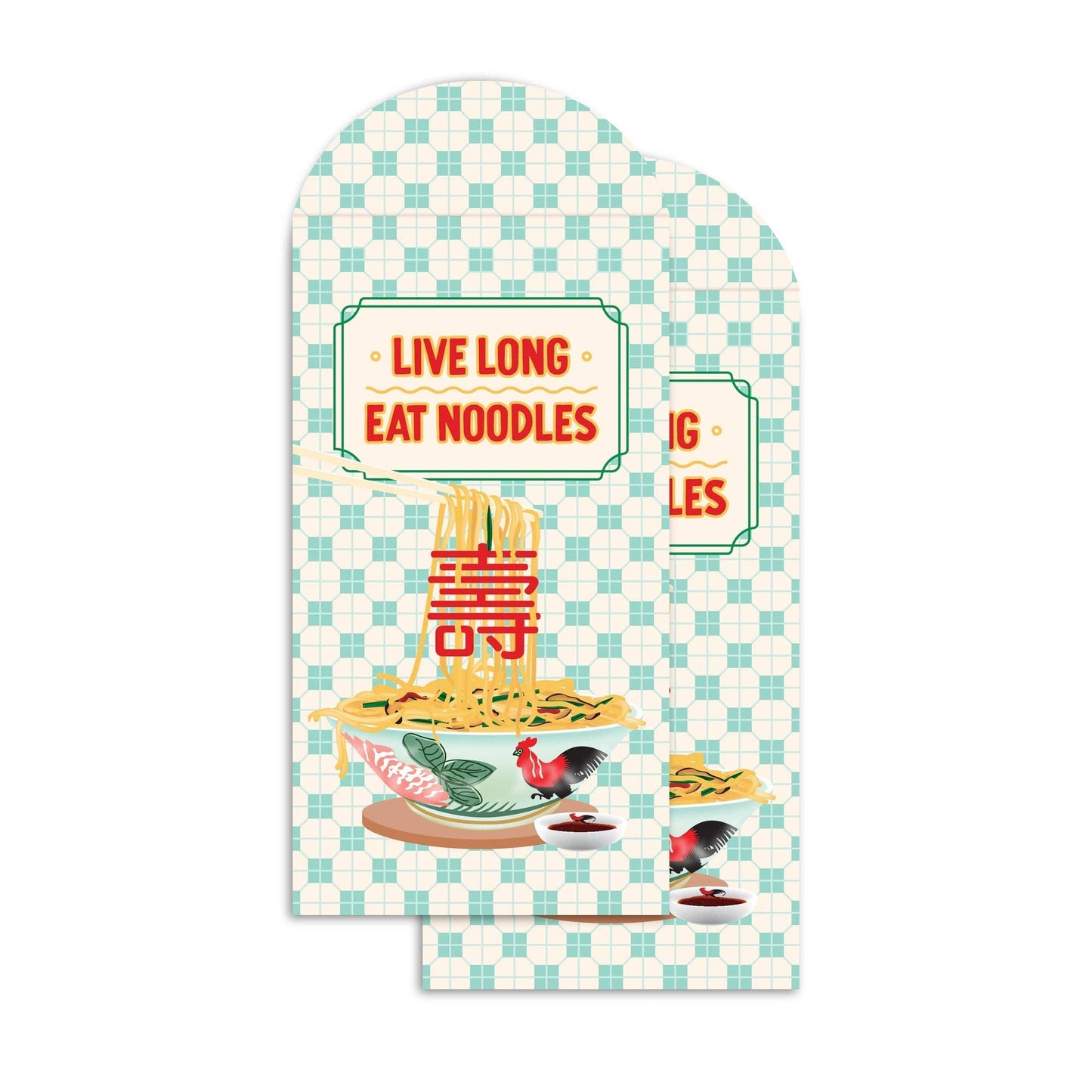 Live long, eat noodles lunar new year red envelopes
