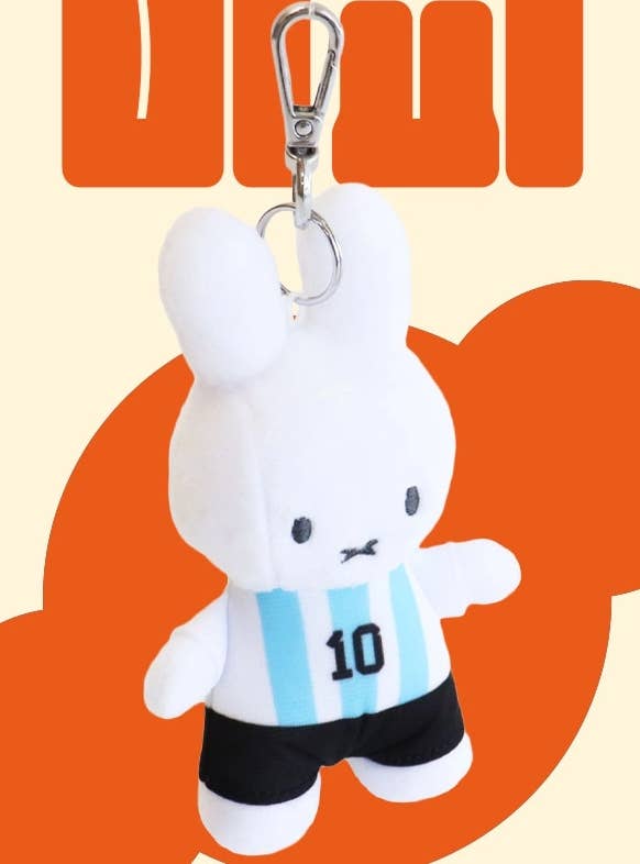 Miffy Soccer World Cup Limited Plush Bag Charm 13cm