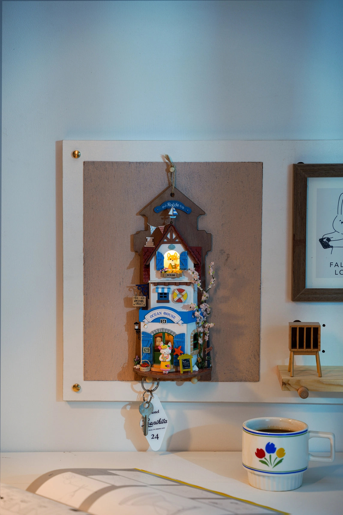 Diy Miniature Wall Hanging Kit: Island Dream Villa