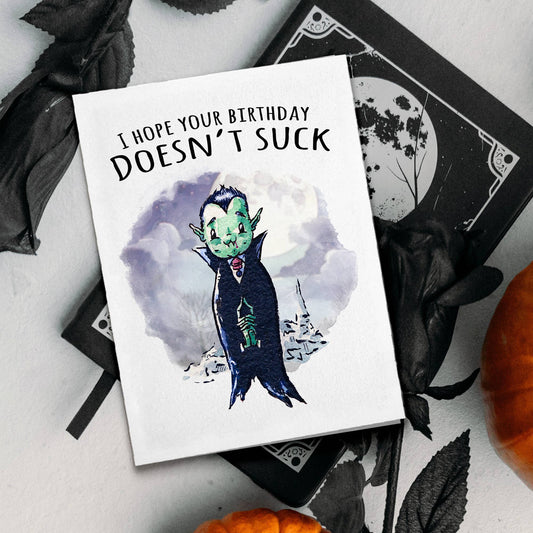 "Doesn't Suck" - Funny Twilight Vampire Birthday Card