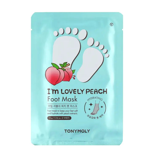 Tonymoly Korea I'm Lovely Peach Foot Mask - Front & Company: Gift Store