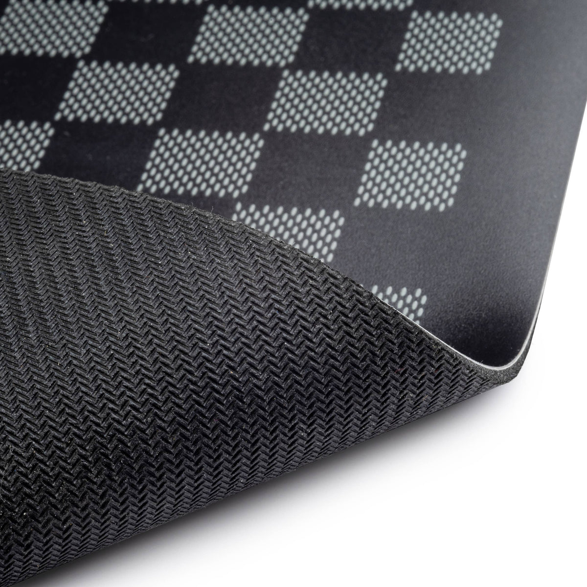 Black Checker Chewy Vuiton Placemat for Cat or Dog Bowl