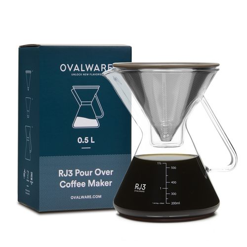 RJ3 Pour Over Coffee Maker with Filter - Front & Company: Gift Store
